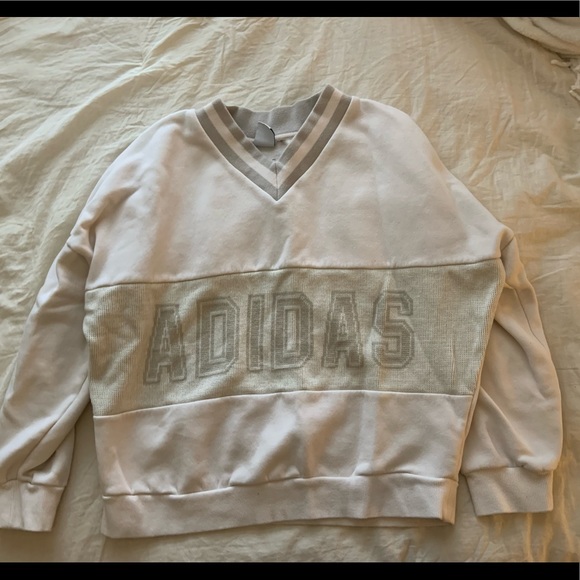 Adidas knit logo crew neck sweatshirt - Picture 1 of 4